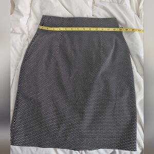 Black and White Pencil Skirt